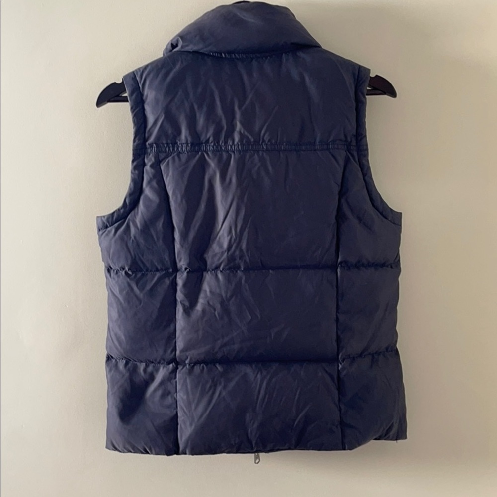 A&F Navy Feather Down Puffer Vest w/ Pockets - M - Picture 2 of 5